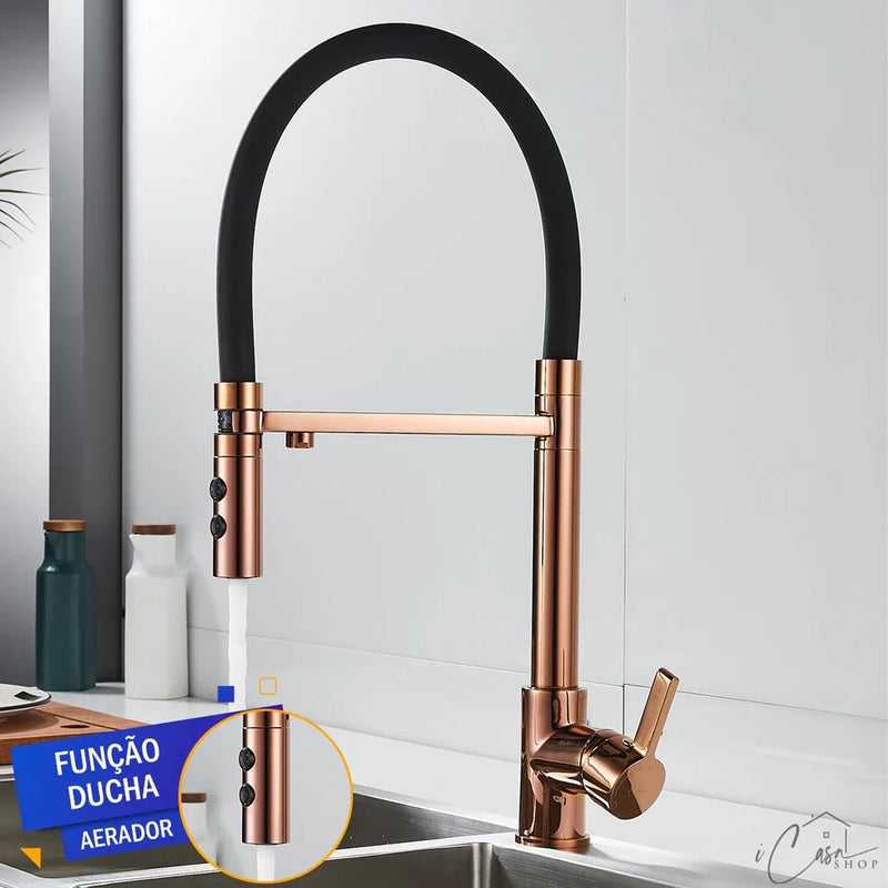 Torneira Gourmet Rose Gold Aquabella Premium
